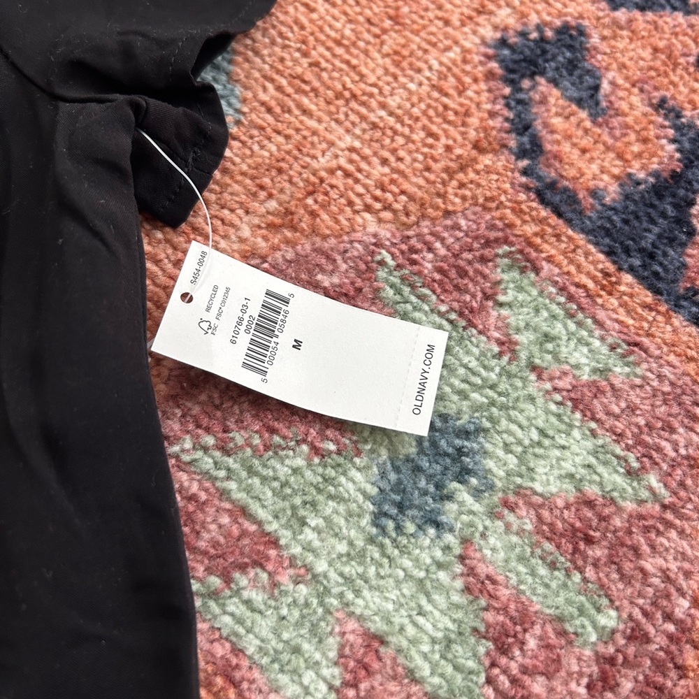 Old Navy Black A-Line Mini Dress V-Neck- NWOT - Picture 5 of 7